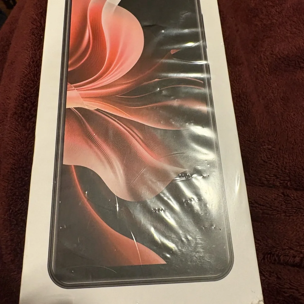 Smartphone with Red and Black Design